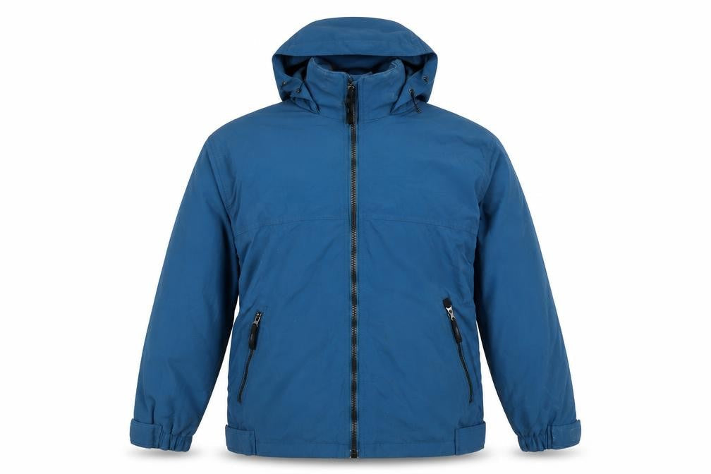 Lee Valley Mens Blue Hooded Waterproof Jacket Size S