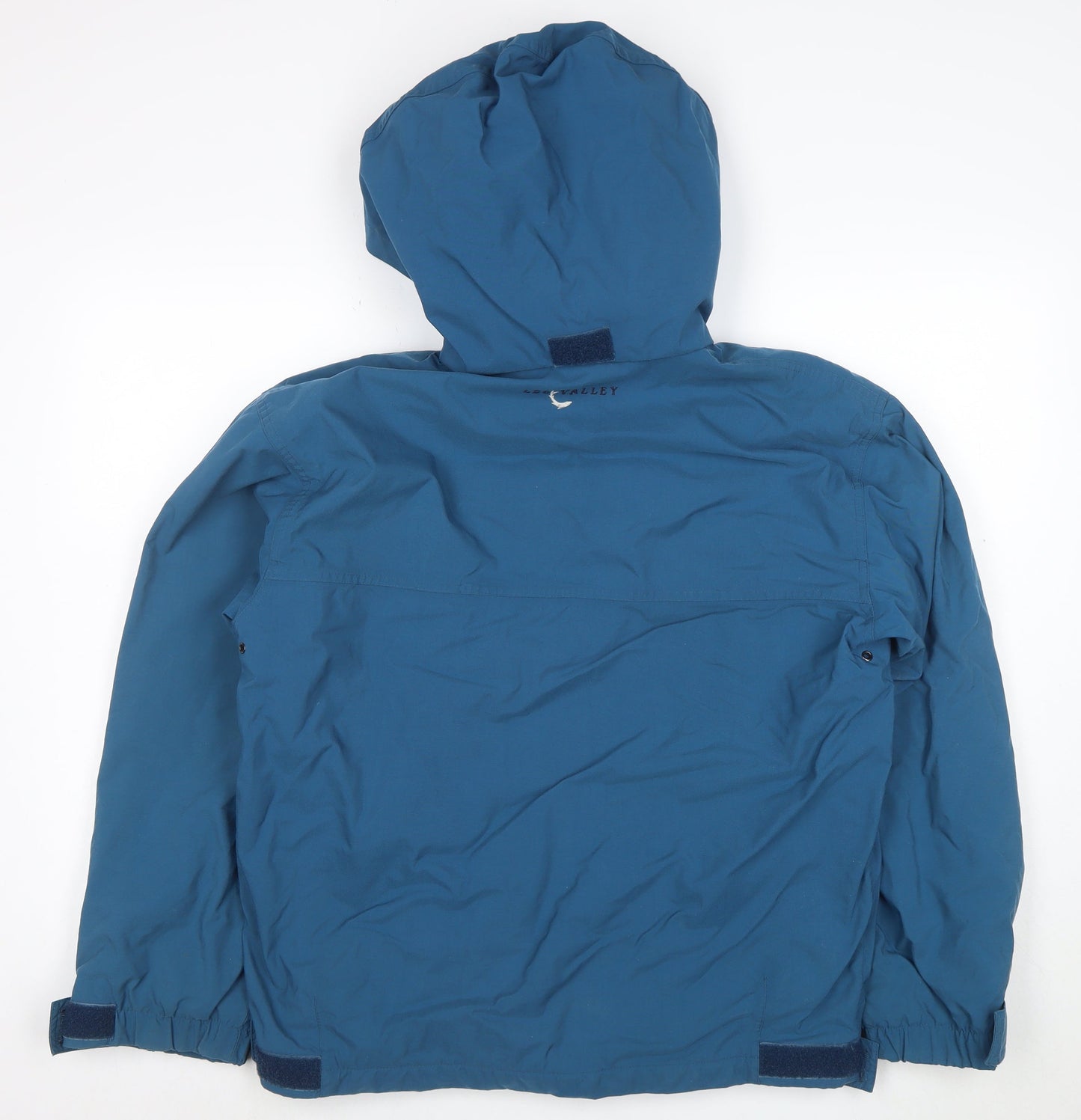 Lee Valley Mens Blue Hooded Waterproof Jacket Size S