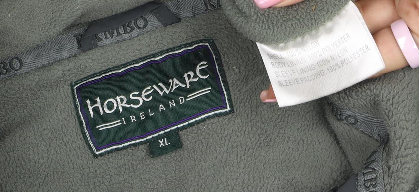Horseware Ireland Men's Green XL Hooded Parka Jacket Polyester