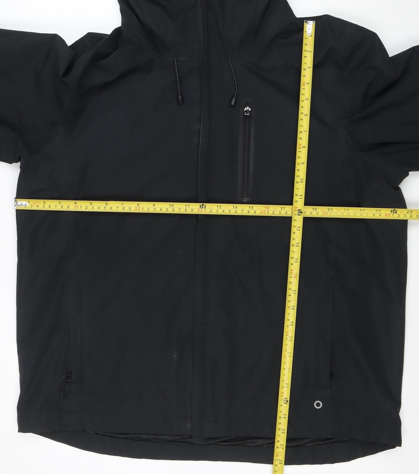 Marks and Spencer Goodmove Men's Black XL Waterproof Hooded Rain Jacket