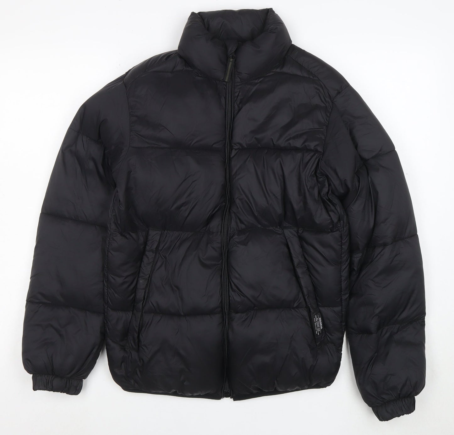 PULL&BEAR Womens Black Size 8 Puffer Jacket Winter Coat