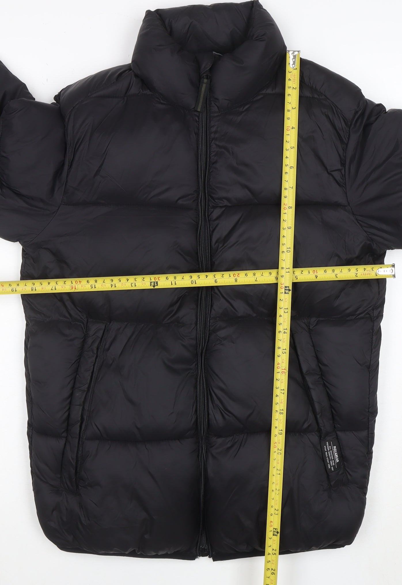 PULL&BEAR Womens Black Size 8 Puffer Jacket Winter Coat
