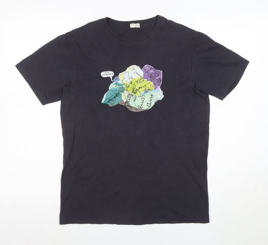 Paul Smith Women’s Black Graphic Cotton T-Shirt Size M