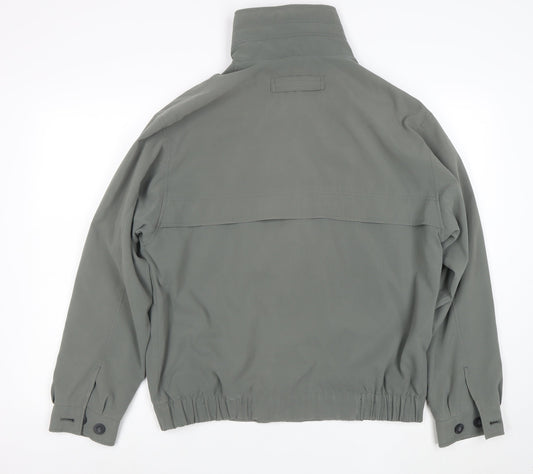 BHS Mens Grey Polyester Basic Jacket Size S Casual Lined