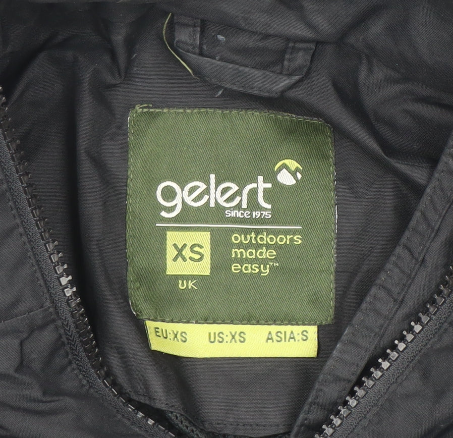 Gelert Men's Black XS Waterproof Hooded Rain Jacket
