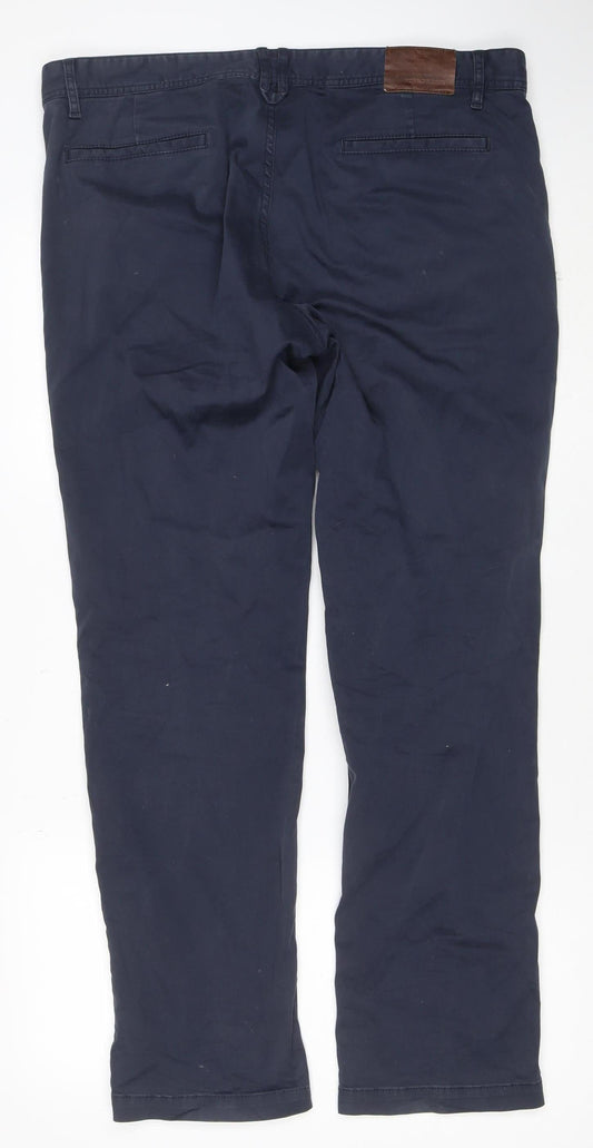 Hugo Boss Men's Blue Chino Trousers Slim Fit 32W 32L