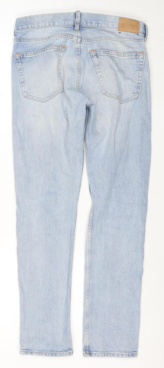 Weekday Women's Blue Straight Leg Jeans W28 L30 Cotton Denim