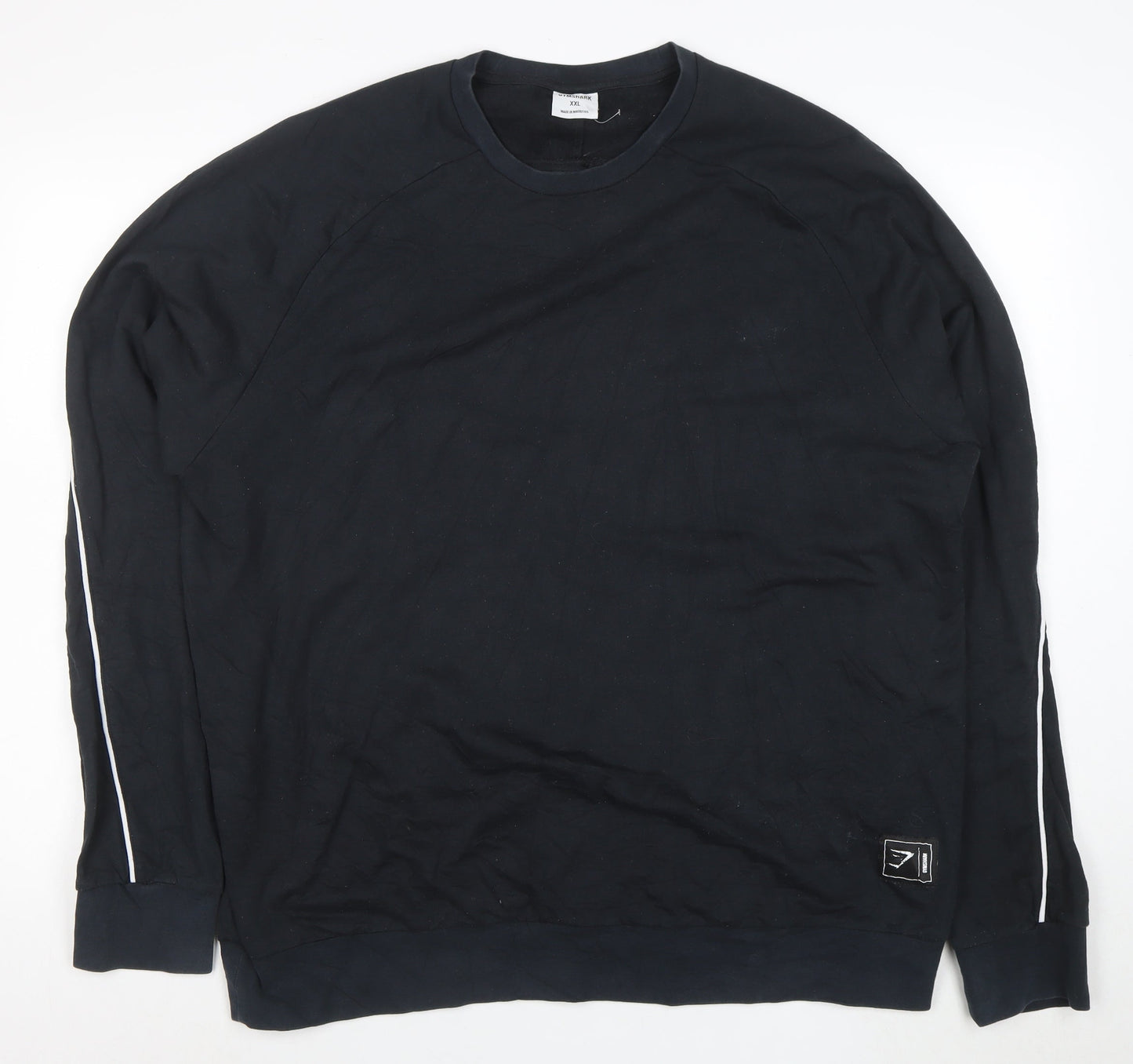 Gymshark Men’s Black XXL Crew Neck Long Sleeve Pullover Sweatshirt