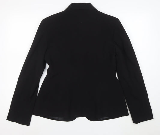 Lime Women’s Black Size 14 Classic Single-Breasted Blazer