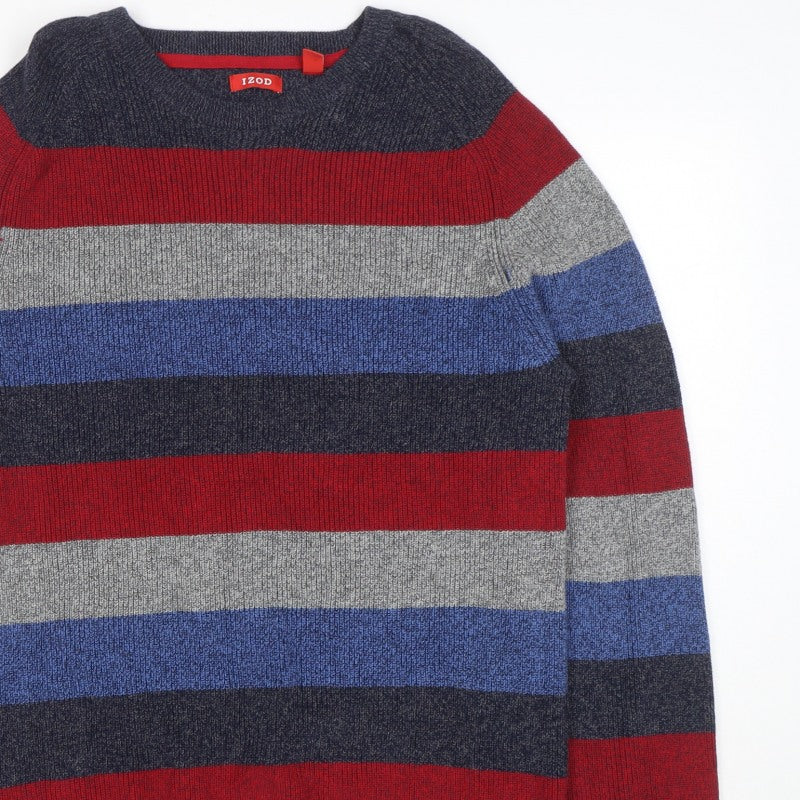 Additional view of IZOD Men's Multicoloured XL Striped Crew Neck jumper