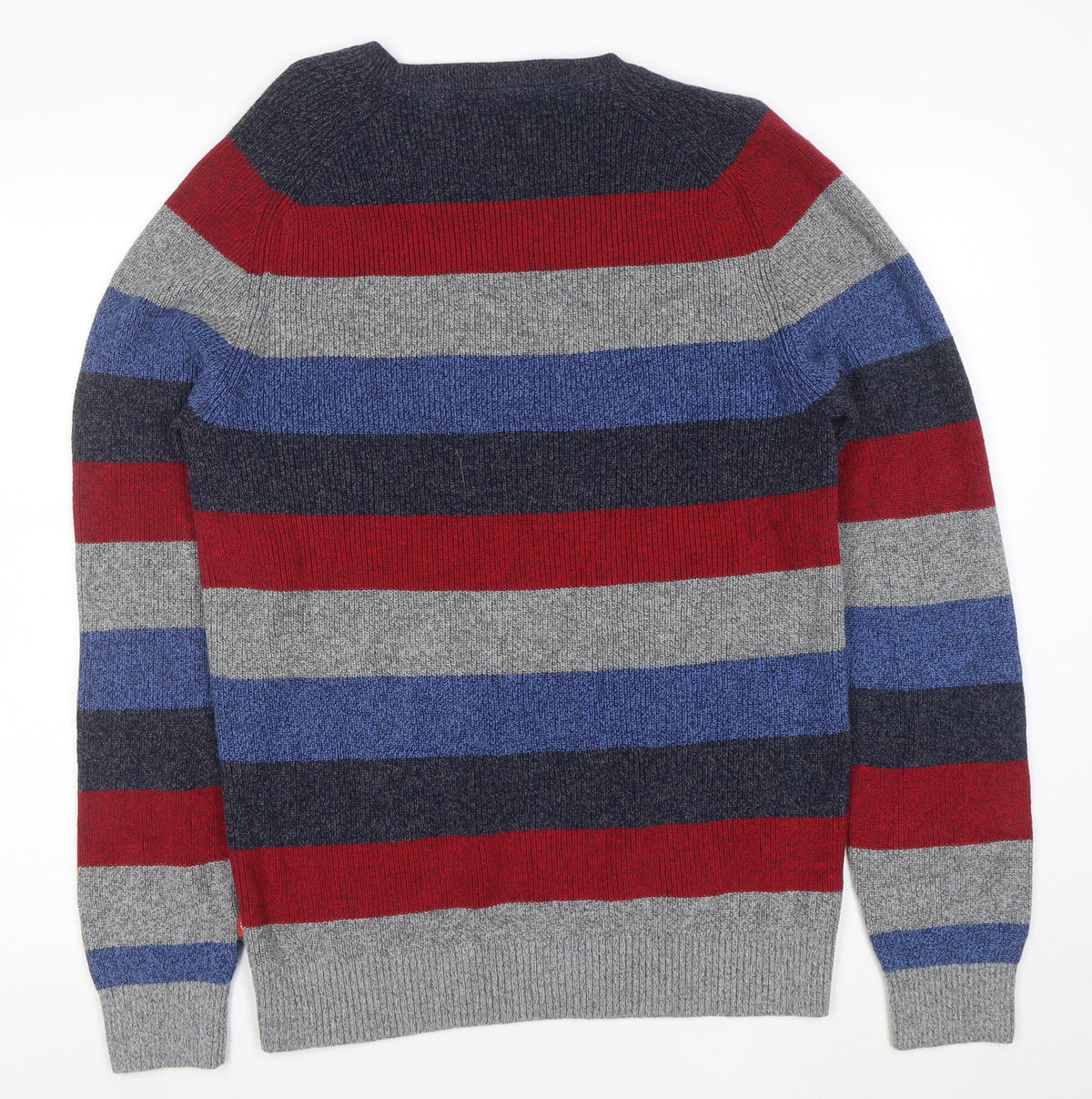 Close-up detail of IZOD Men's Multicoloured XL Striped Crew Neck jumper