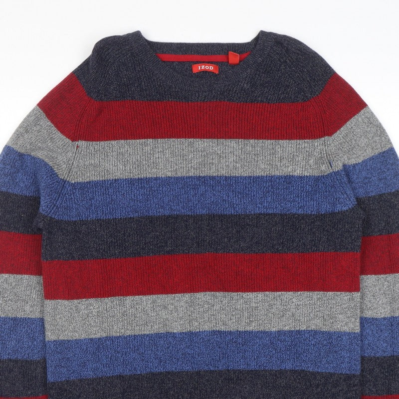 Additional view of IZOD Men's Multicoloured XL Striped Crew Neck jumper