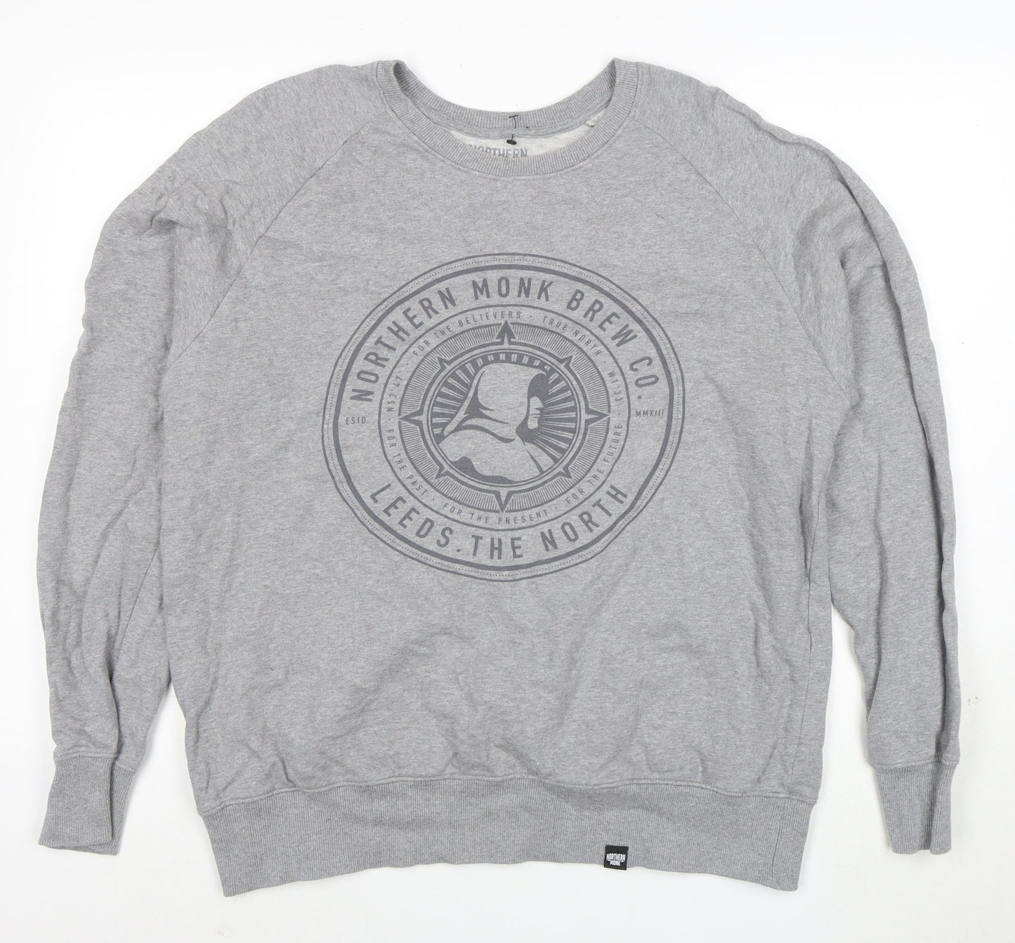 Northern Monk Men's Grey XL Pullover Logo Sweatshirt