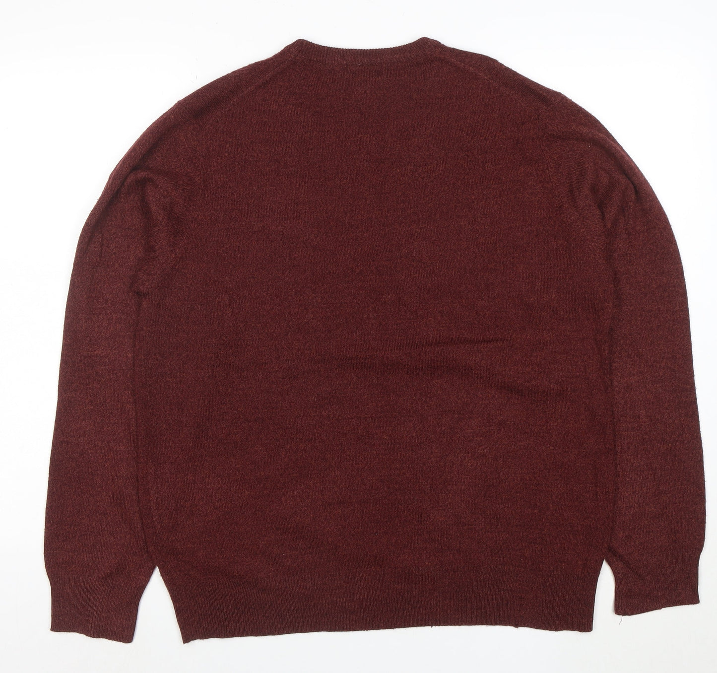 Dockers Men's Brown Argyle Knit Crew Neck Pullover Jumper Size L