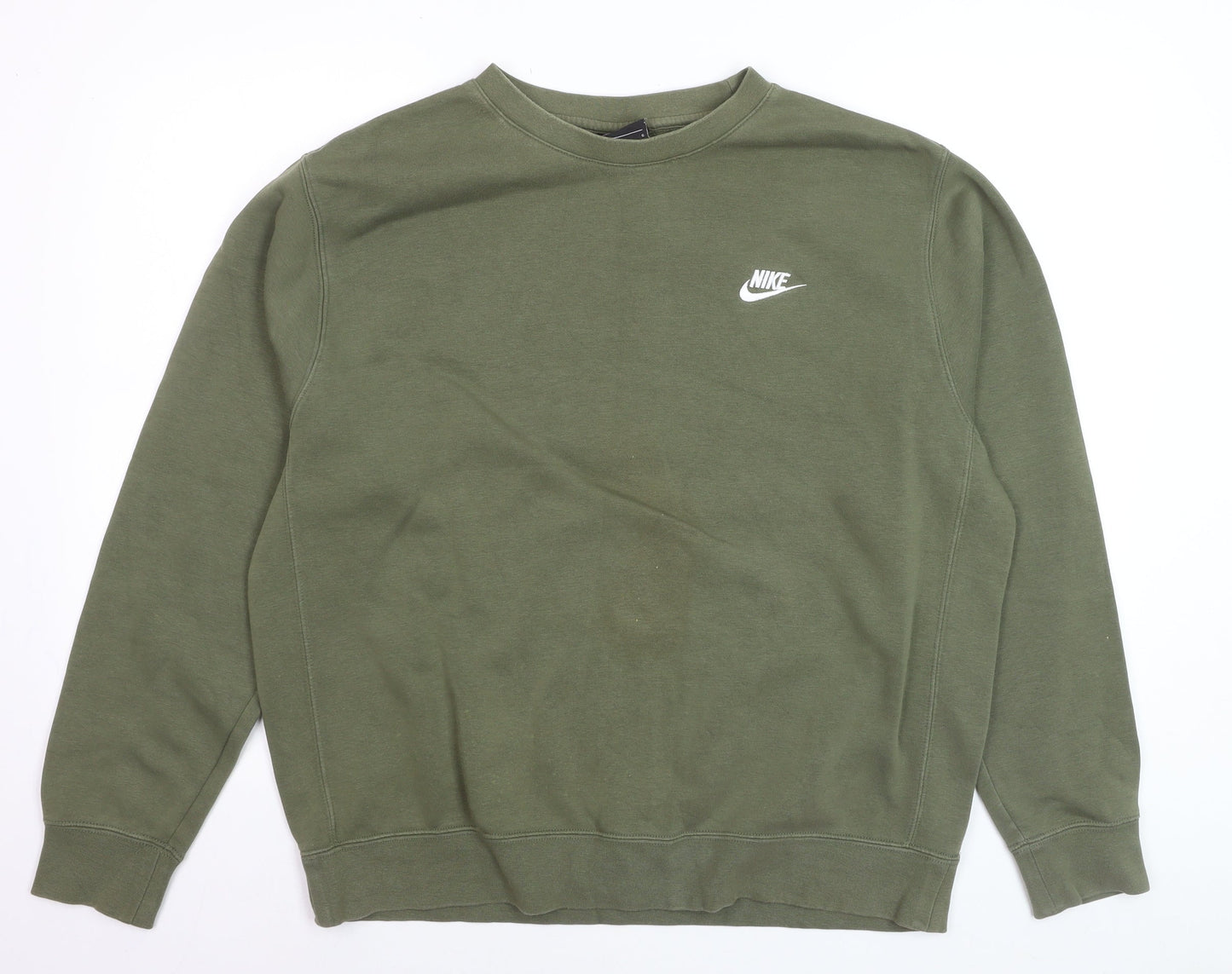 Nike Men's Green Pullover Crew Neck Sweatshirt Size L