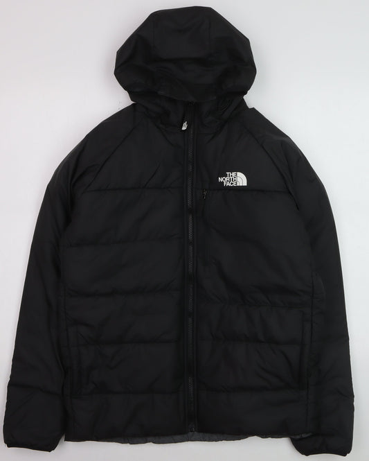 The North Face Boys Black Hooded Puffer Jacket XL Winter Insulated Coat