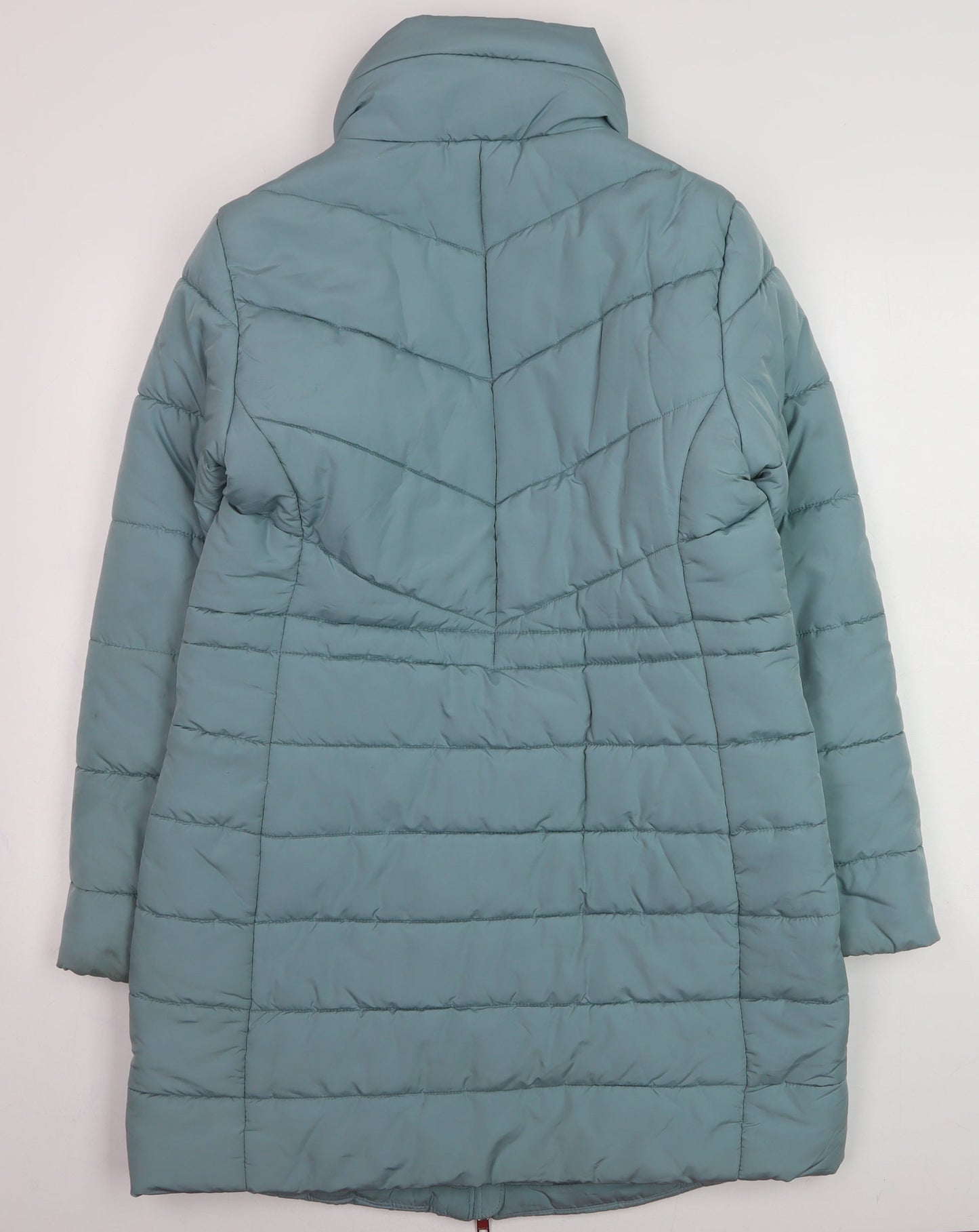 Marks and Spencer Women Blue Long Puffer Coat Size 12