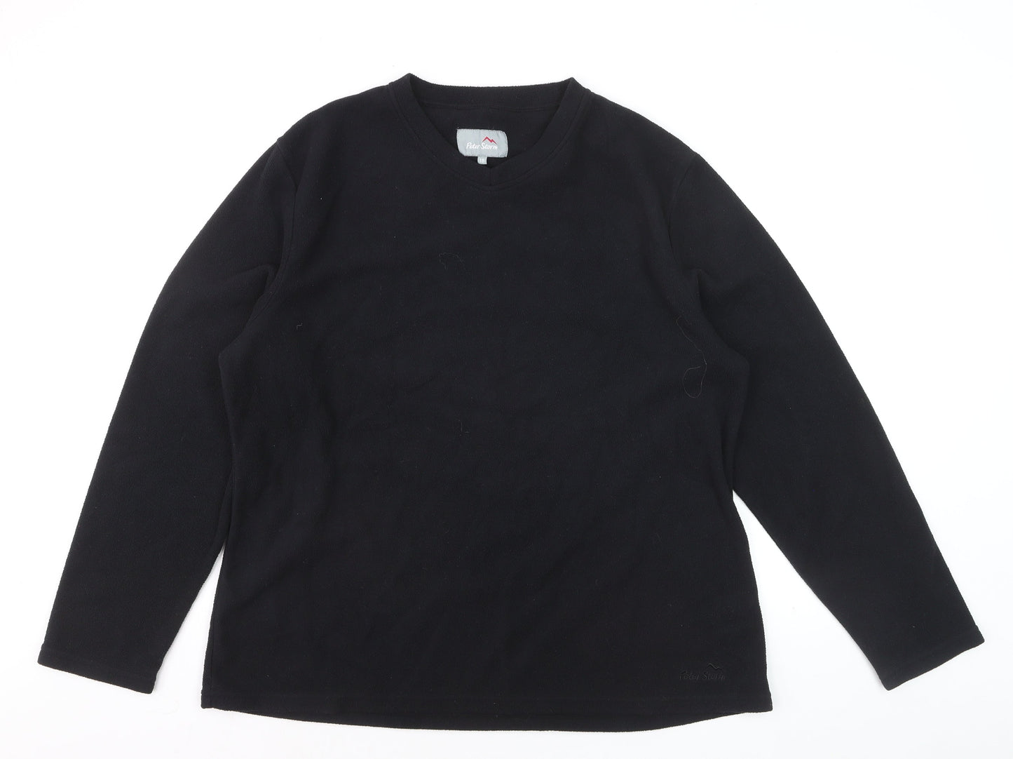 Peter Storm Womens Black Fleece Pullover Sweatshirt Size L