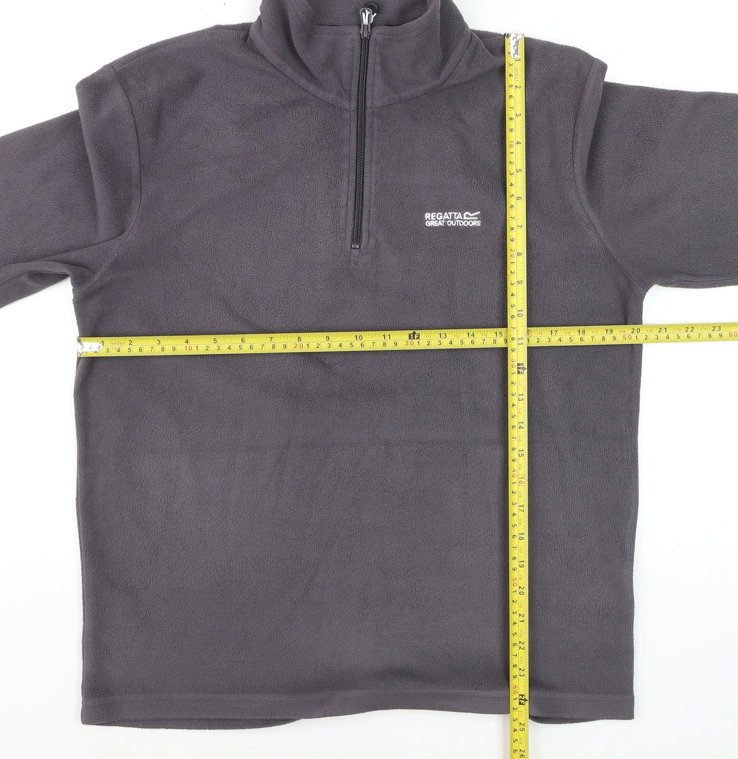 Regatta Men's Grey Fleece 1/2 Zip Pullover Sweatshirt M
