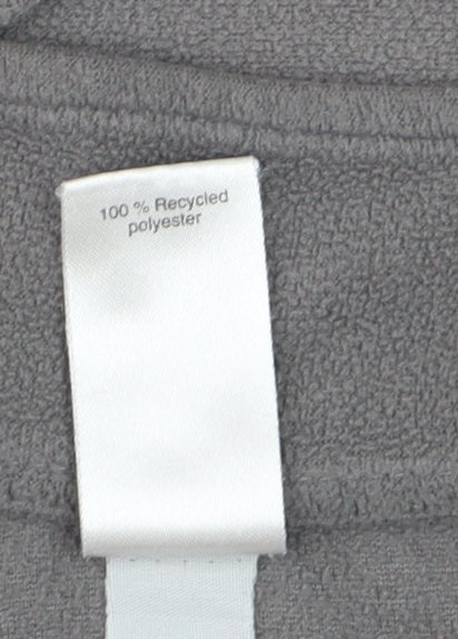 Quechua Men's Grey Fleece 1/2 Zip Pullover Sweatshirt Size M
