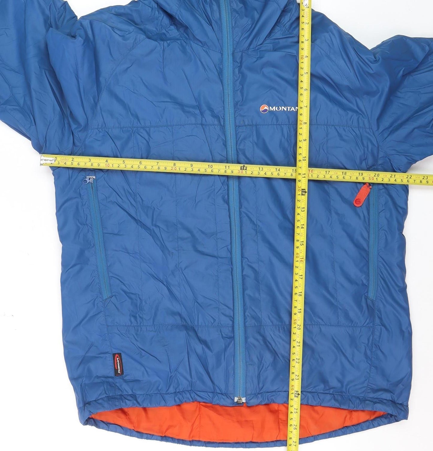 Montane Men's Blue Hooded Lightweight Puffer Jacket Size S
