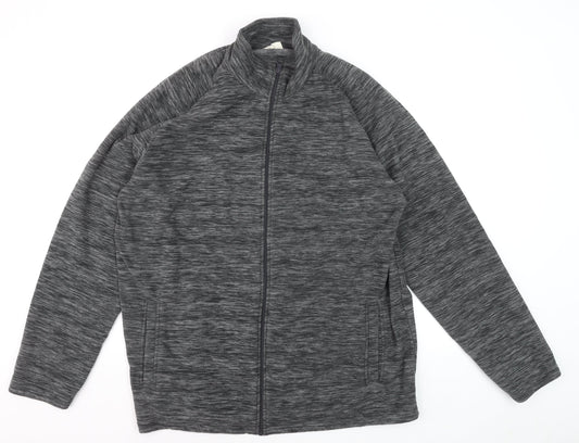 Mountain Warehouse Men’s Grey Full Zip Fleece Sweatshirt 2XL Outdoor
