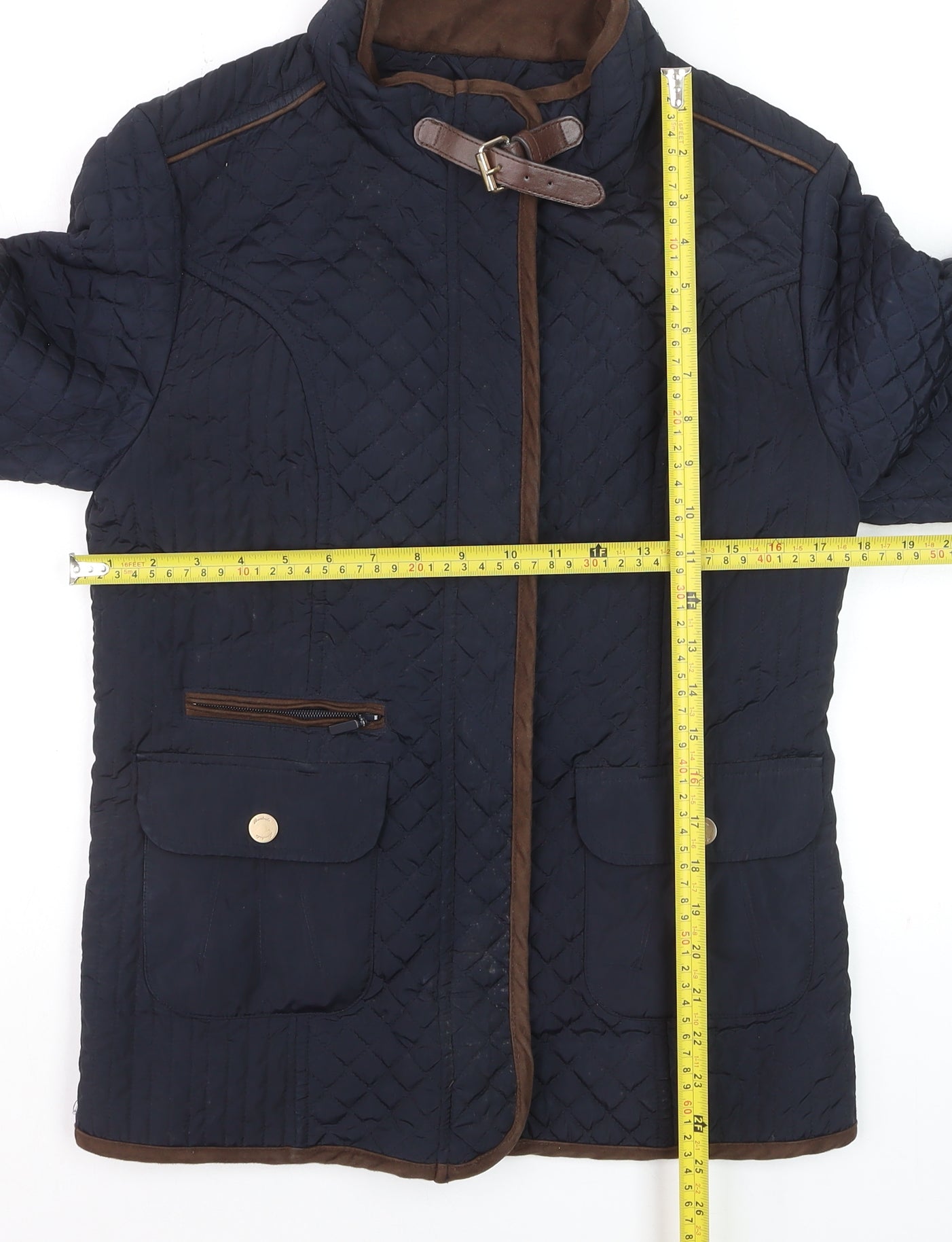 Bariloche Women’s Blue Quilted Mid-Length Jacket Size 12
