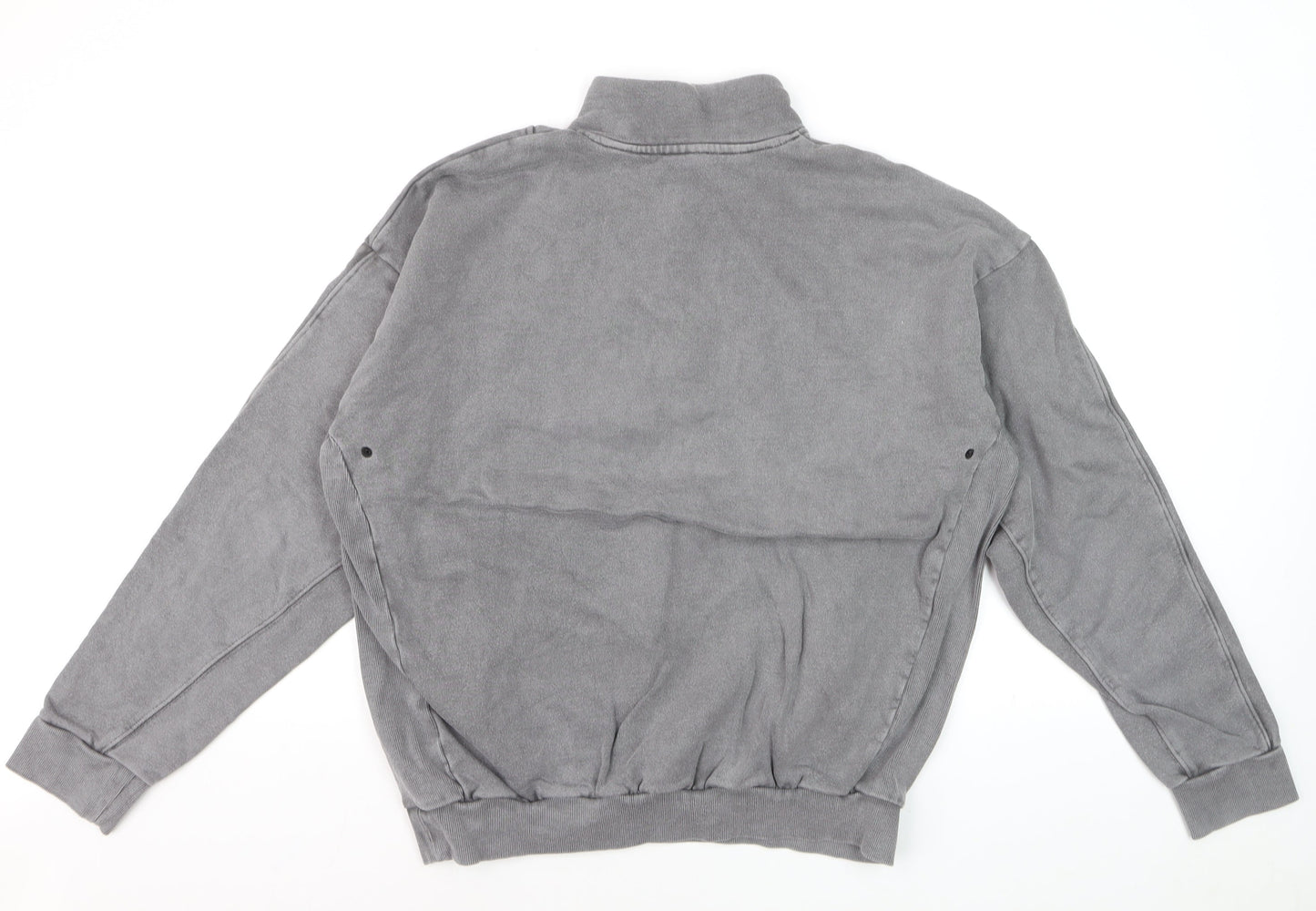 Gymshark Men's Grey 1/4 Zip Pullover Sweatshirt Size S