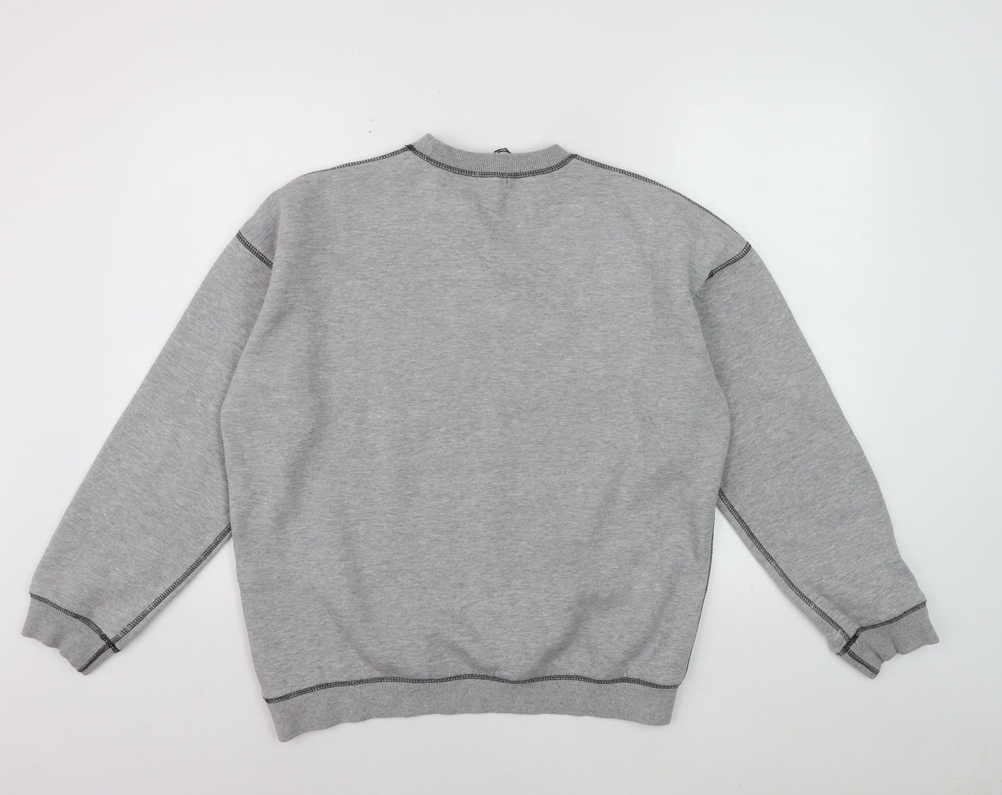 Bochoo Men's Grey Logo Pullover Sweatshirt Medium