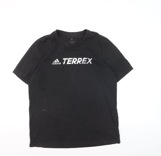 Adidas Terrex Men's Black Medium Sports Graphic T-Shirt