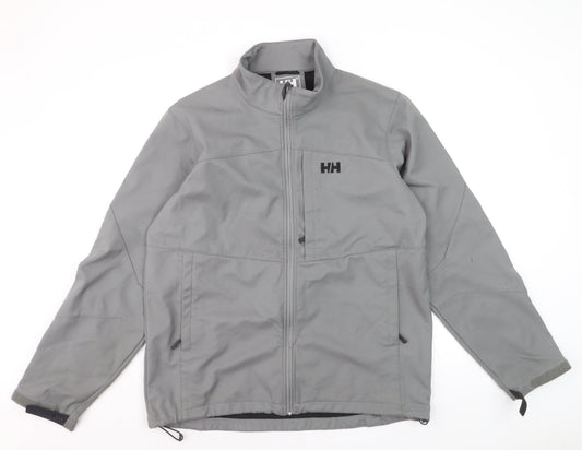 Helly Hansen Men's Grey XL Soft Shell Jacket Windproof Water Resistant
