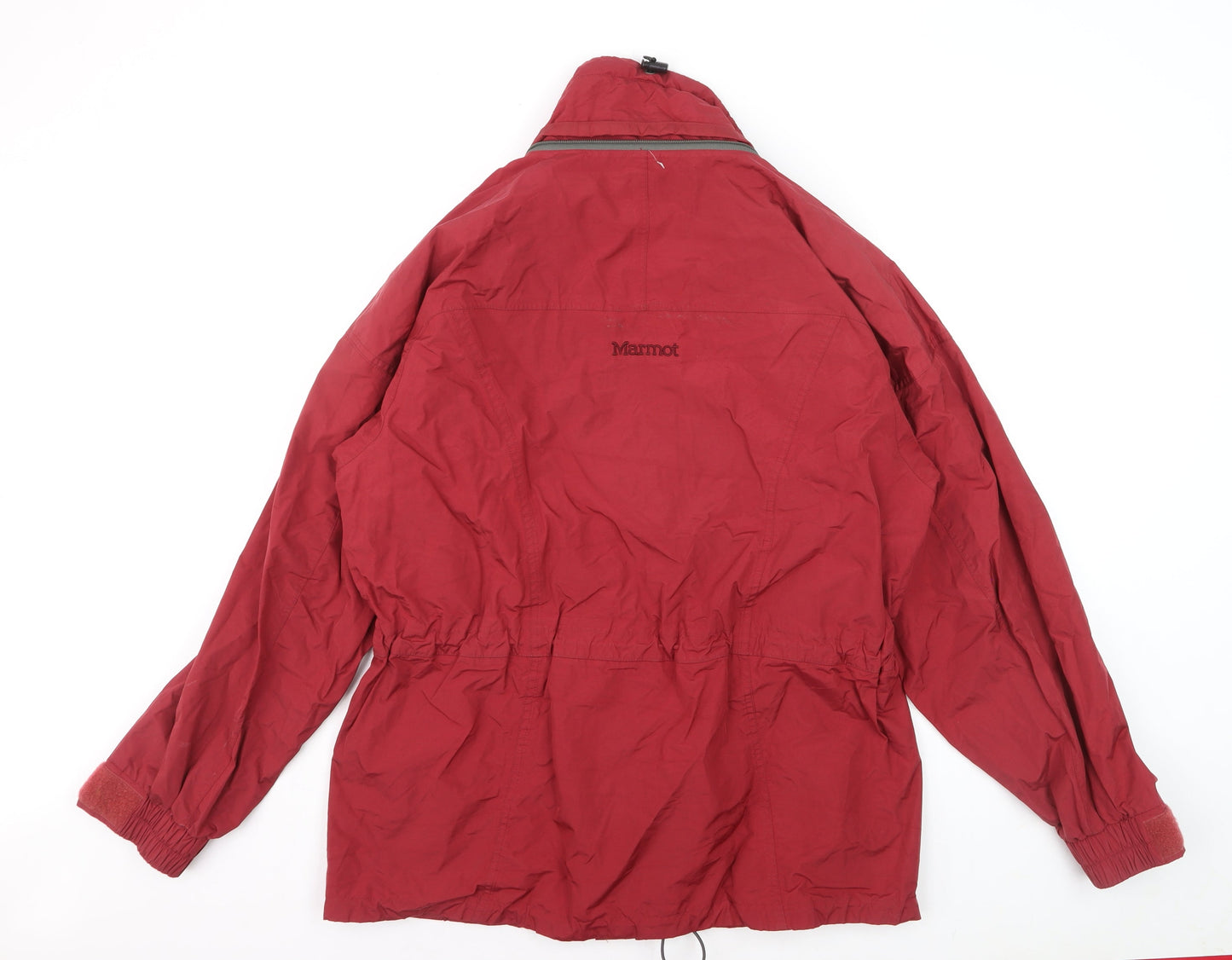 Marmot Men Red L Waterproof Hooded Parka Jacket