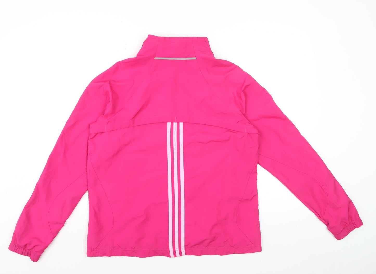 Adidas Women's Pink Windbreaker Jacket Size 18 Lightweight Activewear