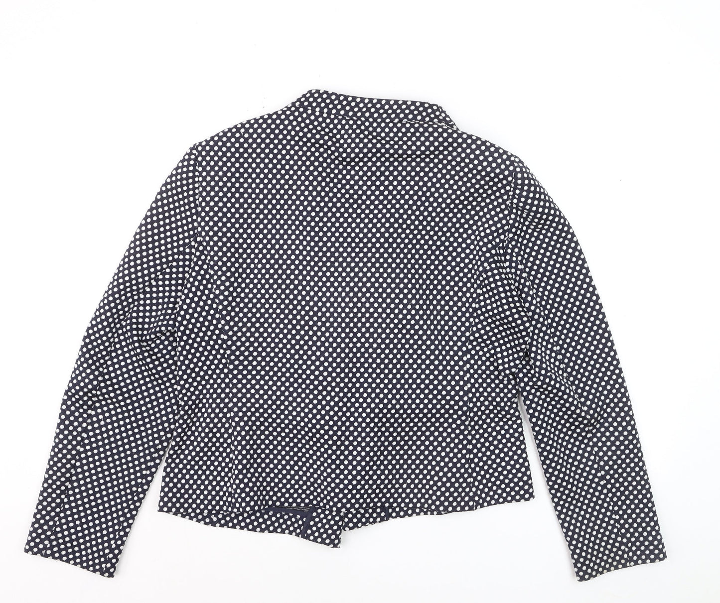 Marks and Spencer Womens Blue Polka Dot Blazer Size 18 Regular Fit