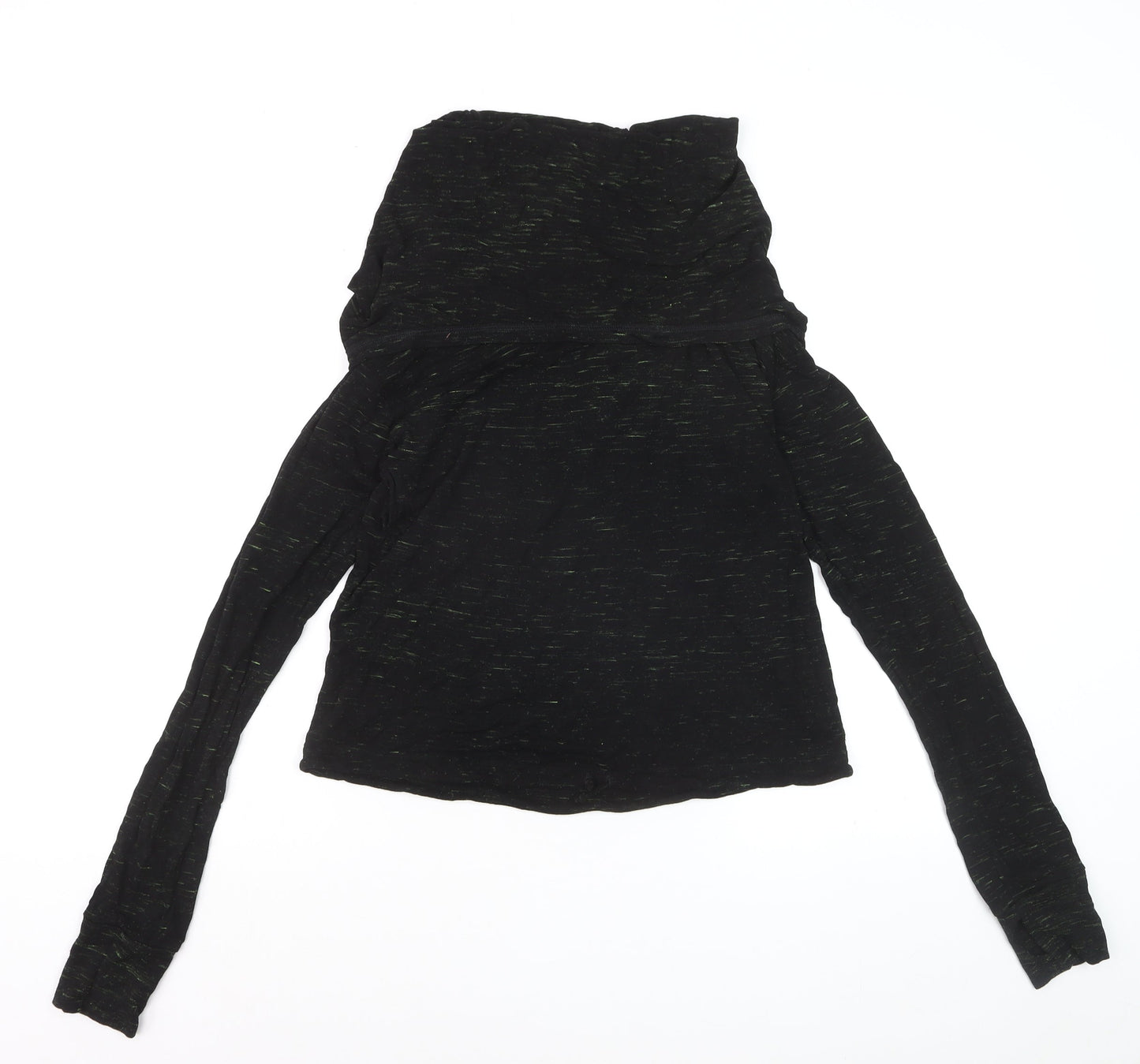 Sweaty Betty Women's Black Long Sleeve Cowl Neck Top Size S