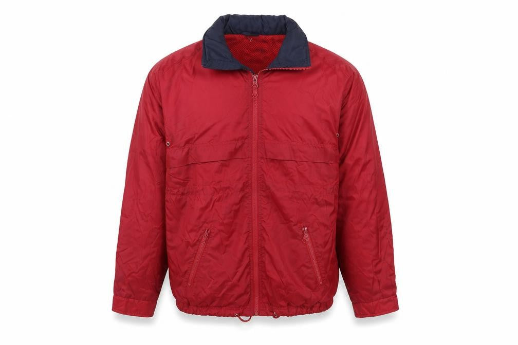 Solo Gear Men’s Red Nylon Windbreaker Jacket Size S