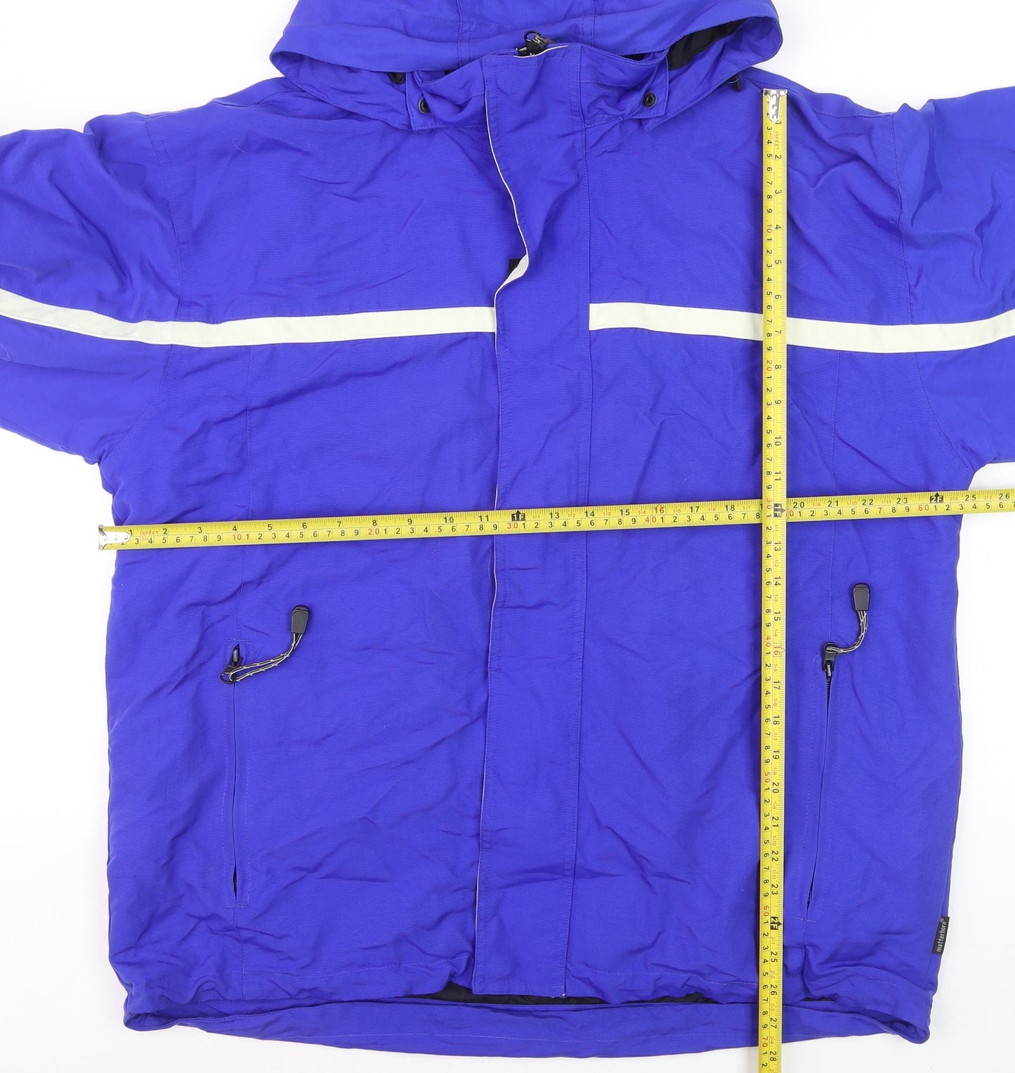 Matterhorn Men's Blue XL Waterproof Hooded Parka Jacket