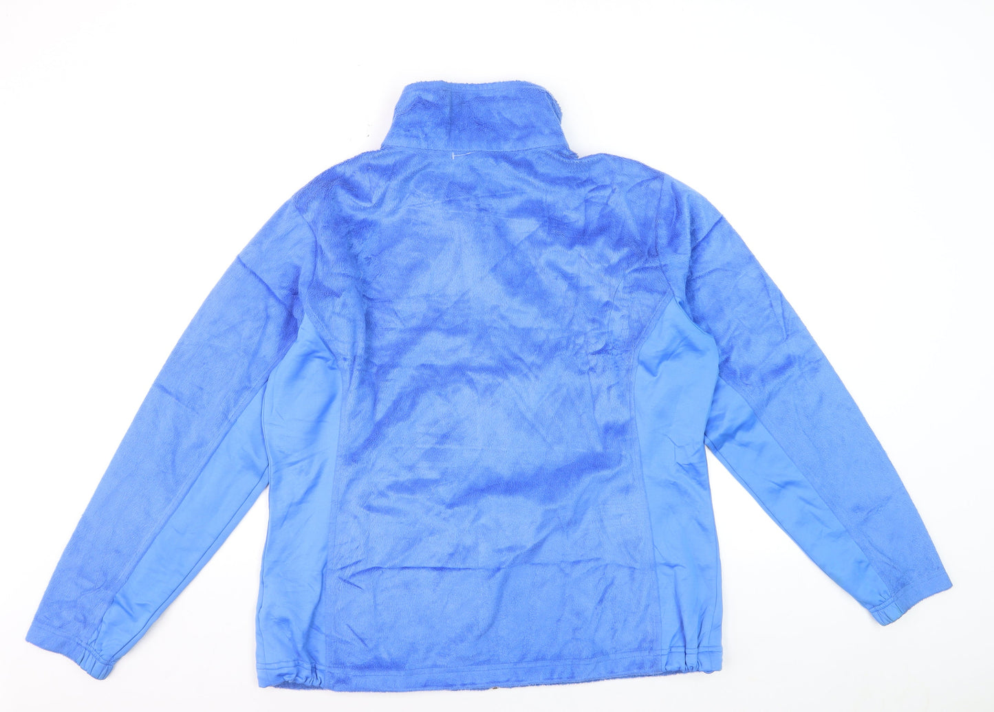 Columbia Women Blue Fleece Full Zip Hoodie XL Thermal Omni-Heat