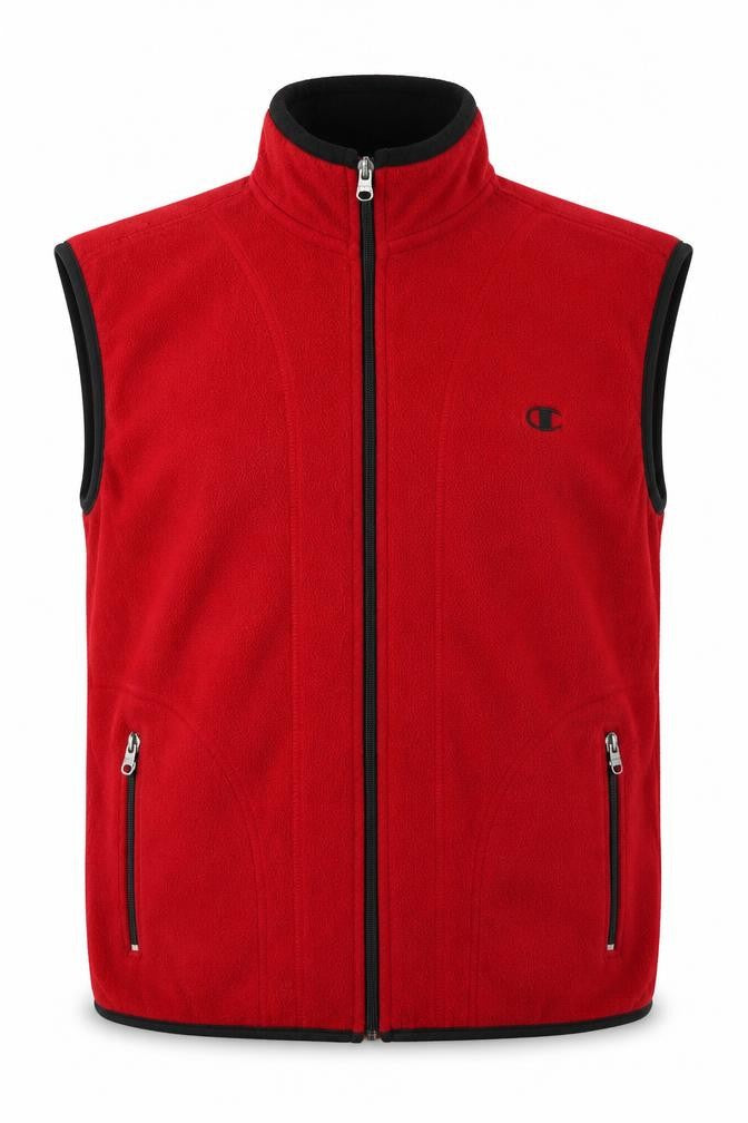 Champion Men’s Red Fleece Bodywarmer Waistcoat Size S Full Zip
