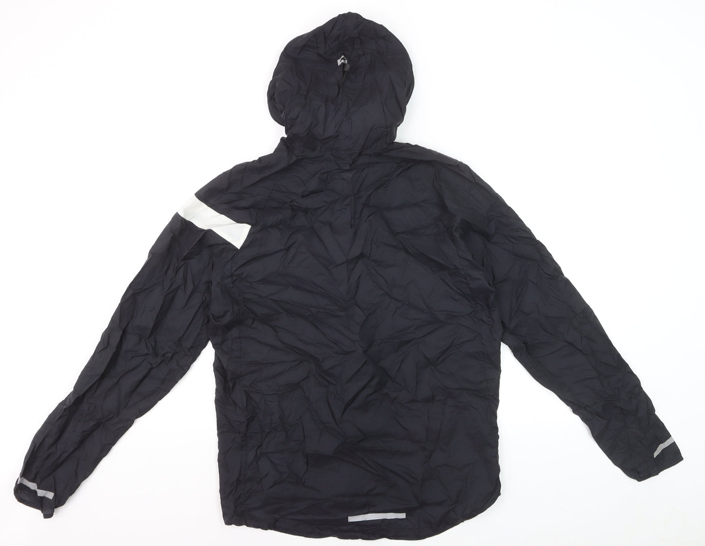 Nike Women's Black Small Windrunner Hooded Windbreaker Jacket