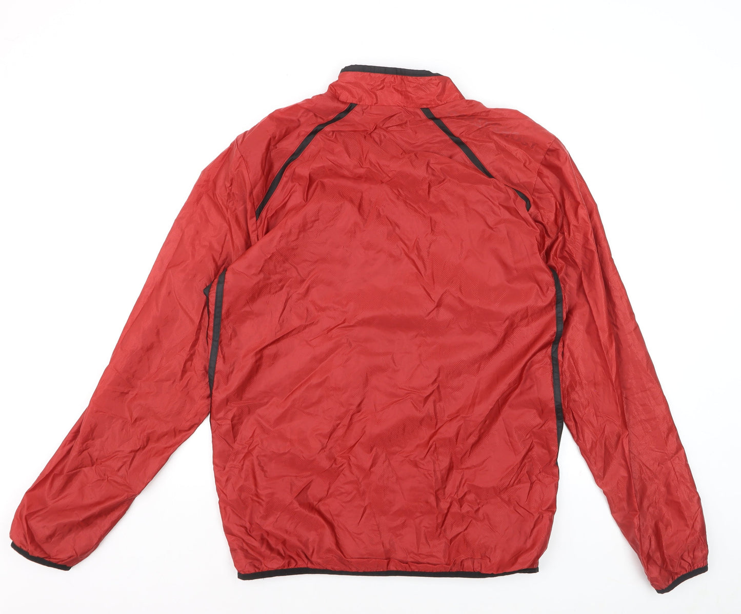 Adidas Men's Red Lightweight Windbreaker Jacket Size M