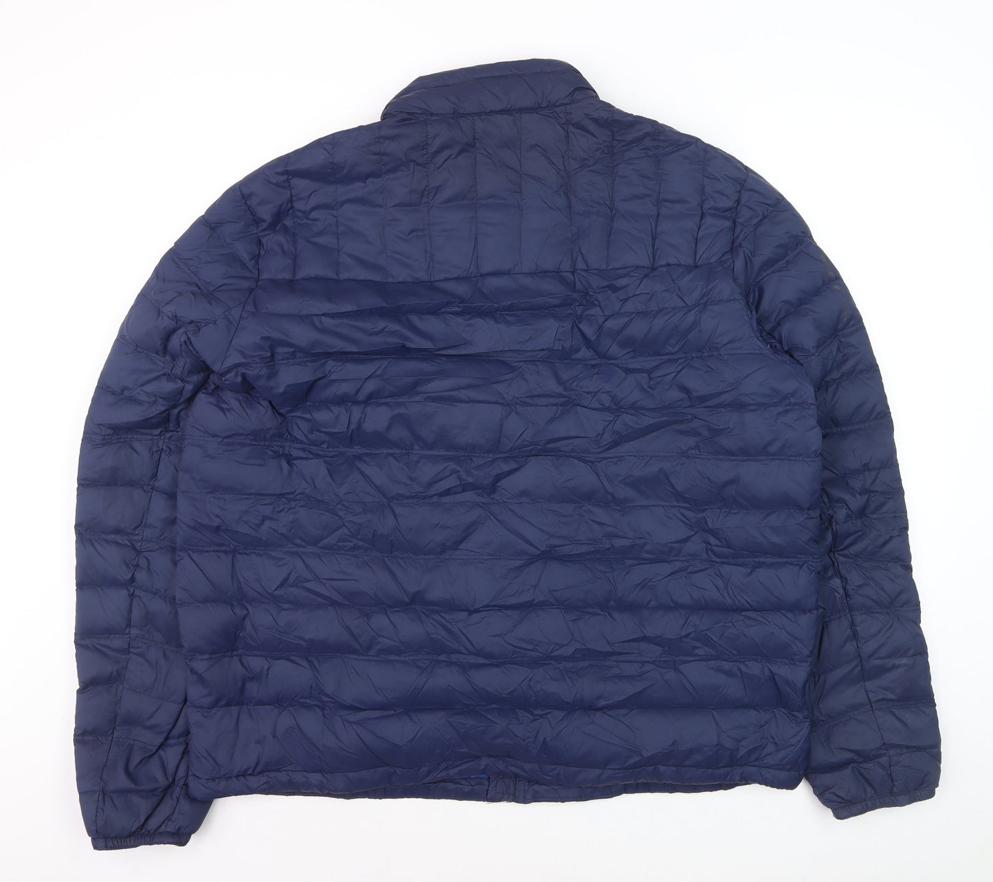 Tommy Hilfiger Men's Blue XL Puffer Jacket Nylon Down Quilted Coat