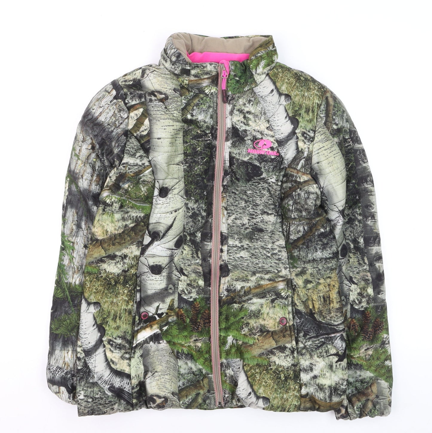 Mossy Oak Women's Green Camouflage Puffer Jacket Size S Outdoor