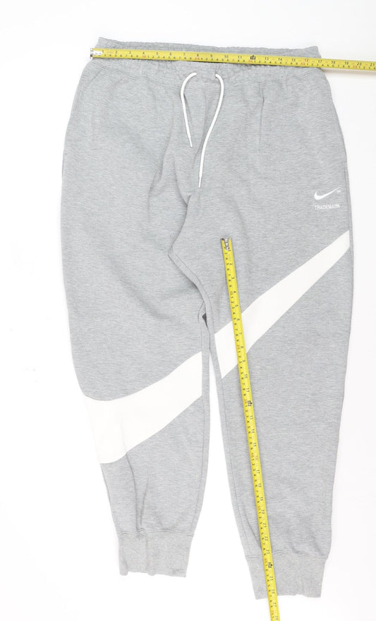 Nike Men's Grey XL Jogger Sweatpants Elastic Waist Activewear