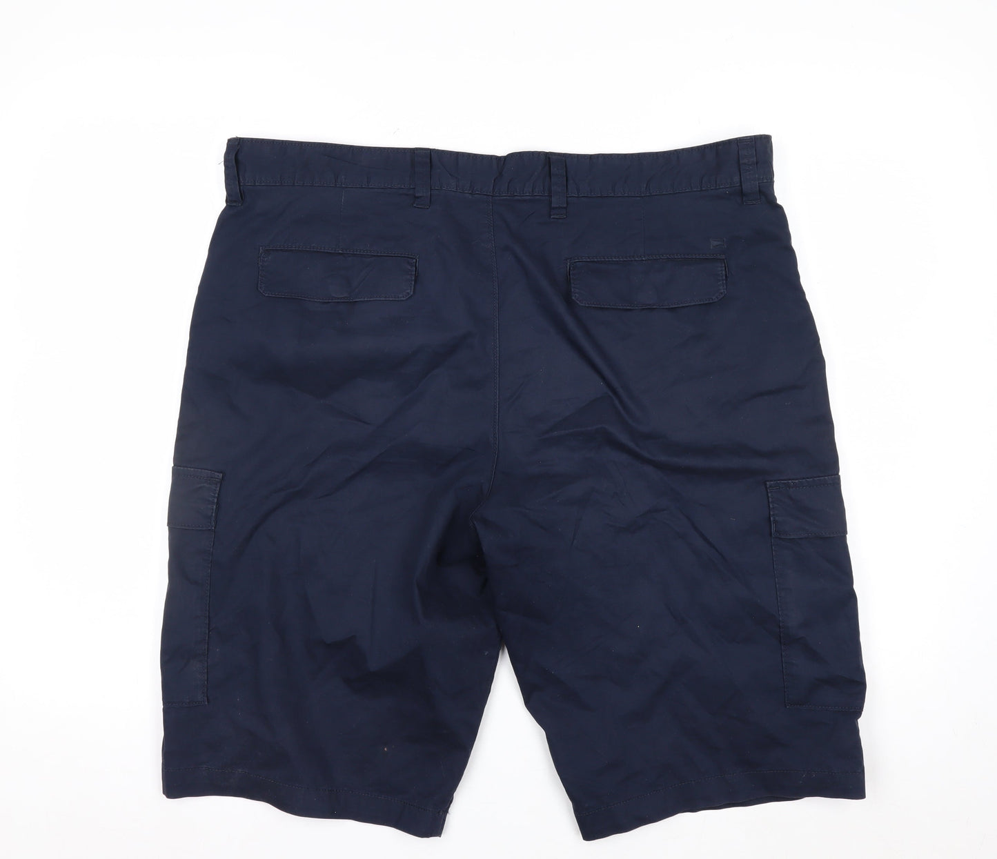 Marks and Spencer Blue Harbour Men's Blue 38 Cargo Shorts
