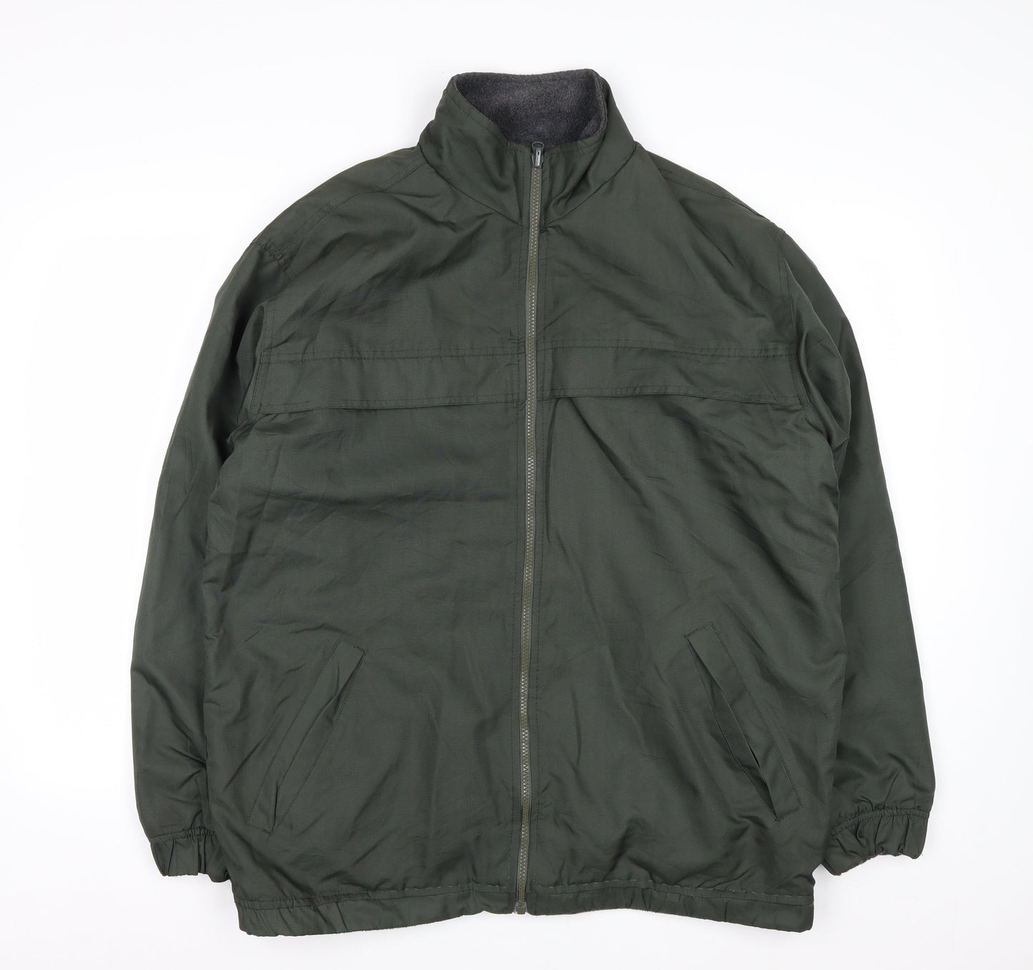 Cherokee Men's Green Polyester Full Zip Jacket M