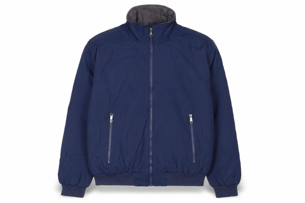 St John’s Bay Men’s Blue Water Resistant Nylon Jacket Size M