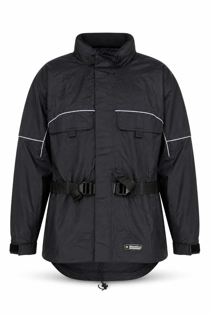 Wetskins Men’s Black XL Waterproof Belted Rain Jacket
