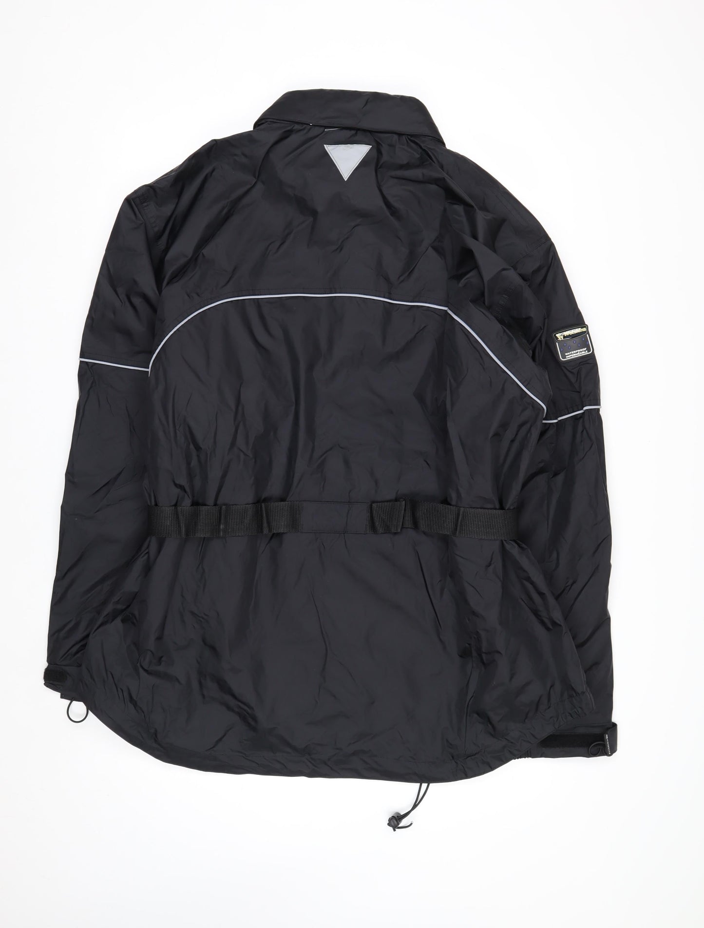 Wetskins Men’s Black XL Waterproof Belted Rain Jacket