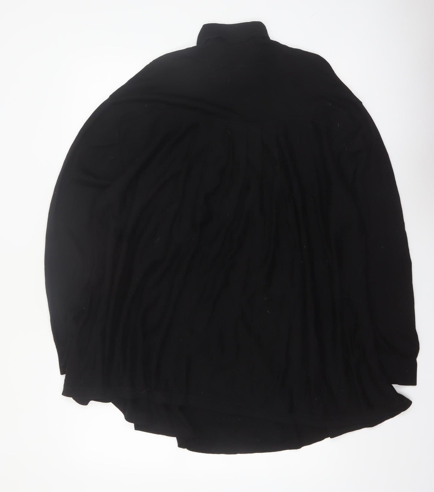 COS Womens Black Roll Neck Long Sleeve Cotton Relaxed Jumper Size 14